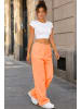 Reichstadt Damen Oversized Hose Musselin in Orange