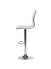 Beliani 2-tlg Drehhocker LUCERNE in Beige/Silber