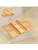 HOMCOM Sofatablett Armlehne-45L x 33,5B x 3H cm-Naturholz