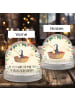 Mr. & Mrs. Panda Schneekugel Pinguin Angelboot mit Spruch in Naturpapier