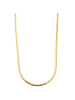 Adeliás Damen Halskette – Schlangenkette aus Edelstahl 70 cm in gold