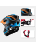Rockbros Kinderfahrradhelm Größe M Schwarz Orange in Schwarz
