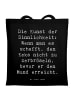 Mr. & Mrs. Panda Baumwolltasche Spruch Kunst der Sinnlichkeit mi... in Schwarz