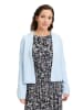 BETTY & CO Strick-Cardigan ohne Verschluss in Light Blue Melange