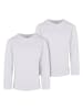 Urban Classics Urban Classics Boys Heavy Oversized Pocket Longsleeve 2-Pack in white+white