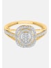 Diamant Exquis Ring aus 375 Gelbgold mit Diamant
