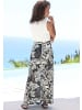 Vivance by Lascana Maxirock in schwarz-creme bedruckt