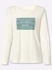Sieh an! Rundhals-Shirt in ecru-jade