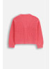 Coccodrillo Strickjacke mit Reißverschluss in rosa