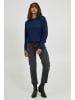 PULZ Jeans Strickpullover in blau