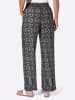 WITT WEIDEN Druckhose in marine-eucalyptus-bedruckt