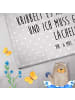 Mr. & Mrs. Panda Handtuch Baumwolle Pinguine Kuss mit Spruch in Grau Pastell