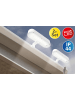 näve LED Solarleuchte "GARDEN LIGHT" in weiß - (L)20 cm x (B)11.1 cm x (H)5.4 cm