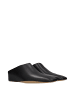 Jil Sander Schwarz Leder Hausschuhe