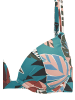 Buffalo Push-Up-Bikini-Top in aqua bedruckt