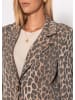 SASSYCLASSY Blazer mit Leo-Print in Braun