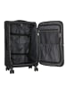 D&N Travel Line 9504 4 Rollen Trolley M 67 cm mit Dehnfalte black