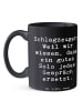 Mr. & Mrs. Panda Kaffeetasse Spruch Schlagzeug Solo mit Spruch in Schwarz