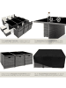tectake Aluminium Rattan Gartenlounge für 6 bis 10 Personen, Inkl. Schutzhülle