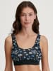 Calida Bustier in black print