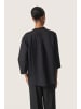 Soaked in Luxury Kurzarm-Bluse SLALbia Gerade Passform in Black