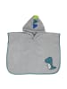 Frottee Badeponcho in Grau