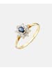 Diamant L'éternel Ring aus 585 Gelbgold mit Saphir