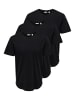 ONLY & SONS 3er-Pack T-shirt in Black 1
