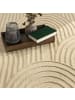 KADIMA DESIGN Teppich Kurzflor waschbar Struktur Wohnzimmer in Beige