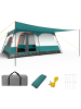 COSTWAY Zelt für 8-10 Personen 4,2 x 3 x 2 m in Grün