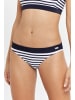Venice Beach Bikini-Hose in weiß-marine gestreift