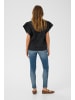 CULTURE Kurzarm-Bluse CUleso Relaxed fit in Black