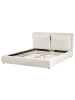Beliani Doppelbett BAJONNA in Beige/Schwarz - (W) 180 x (H) 94 x (L) 235 cm