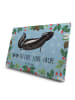 Mr. & Mrs. Panda Adventskalender Stinktier Yoga mit Spruch in Eisblau