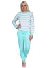 NORMANN Frottee Schlafanzug lang Pyjama - 75041 in mint