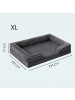 Feandrea Hundebett Blomfy in Dunkelgrau - (B)104 x (H)17 x (T)69 cm