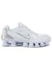 Nike Sneaker Shox in White/White-Metallic Silver-Max Orange
