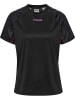 Hummel T-Shirt Hmlblaze Damen in BLACK/DAHLIA