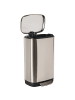 Beliani Abfallbehälter ECOCOLLECT in Silber - (W) 35 x (H) 61 x (L) 26 cm