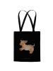 Mr. & Mrs. Panda Schultasche Hund Dackel ohne Spruch in Schwarz