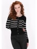 DreiMaster Women Cardigan in black offwhite