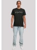 F4NT4STIC T-Shirt Herzschlag Berge Wandern in schwarz