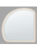 Beliani Badezimmerspiegel OZENAY in Silber - (W) 100 x (H) 100 x (L) 2 cm