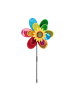 relaxdays 4x Windrad in Bunt - (B)37,5 x (H)74,5 x (T)14 cm