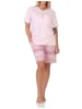 NORMANN kurzarm Schlafanzug Shorty Pyjama Ethnolook 125 205 226 in rosa