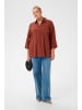 KAFFE curve Langarm - Hemd KCbirgit Loose fit in Henna