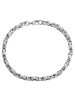 Adeliás Herren Armband aus Edelstahl 20 cm in silber