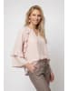 monari Chiffonbluse mit Rüschendetails und Bindeband in Rosewater