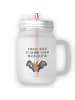 Mr. & Mrs. Panda Glas Für Smoothies Fledermaus Flügel mit Spruch in Transparent