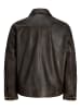 Jack & Jones Lederjacke in Chocolate Brown